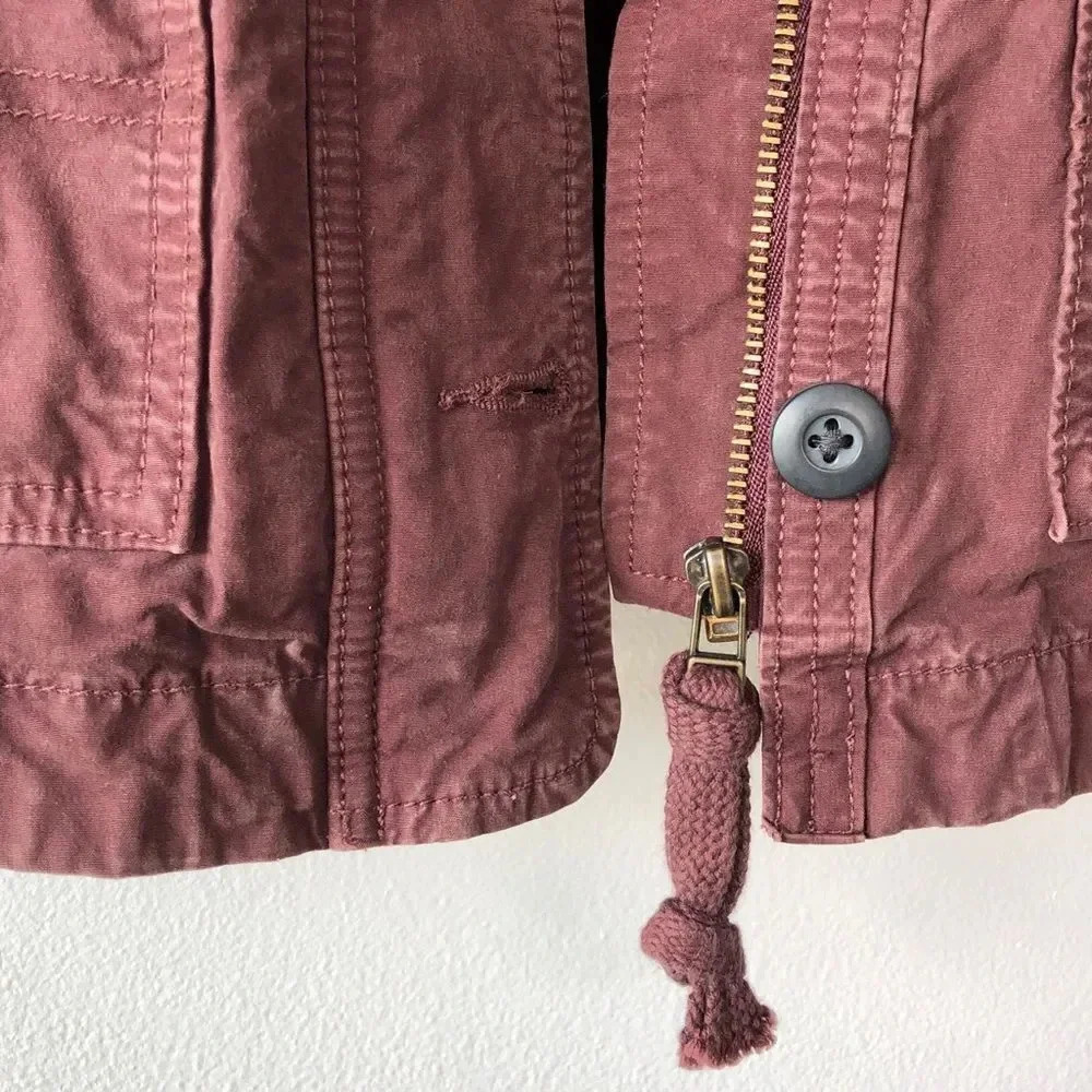 Lucky‎ Brand Maroon Utility Jacket Size S - Picture 7 of 14